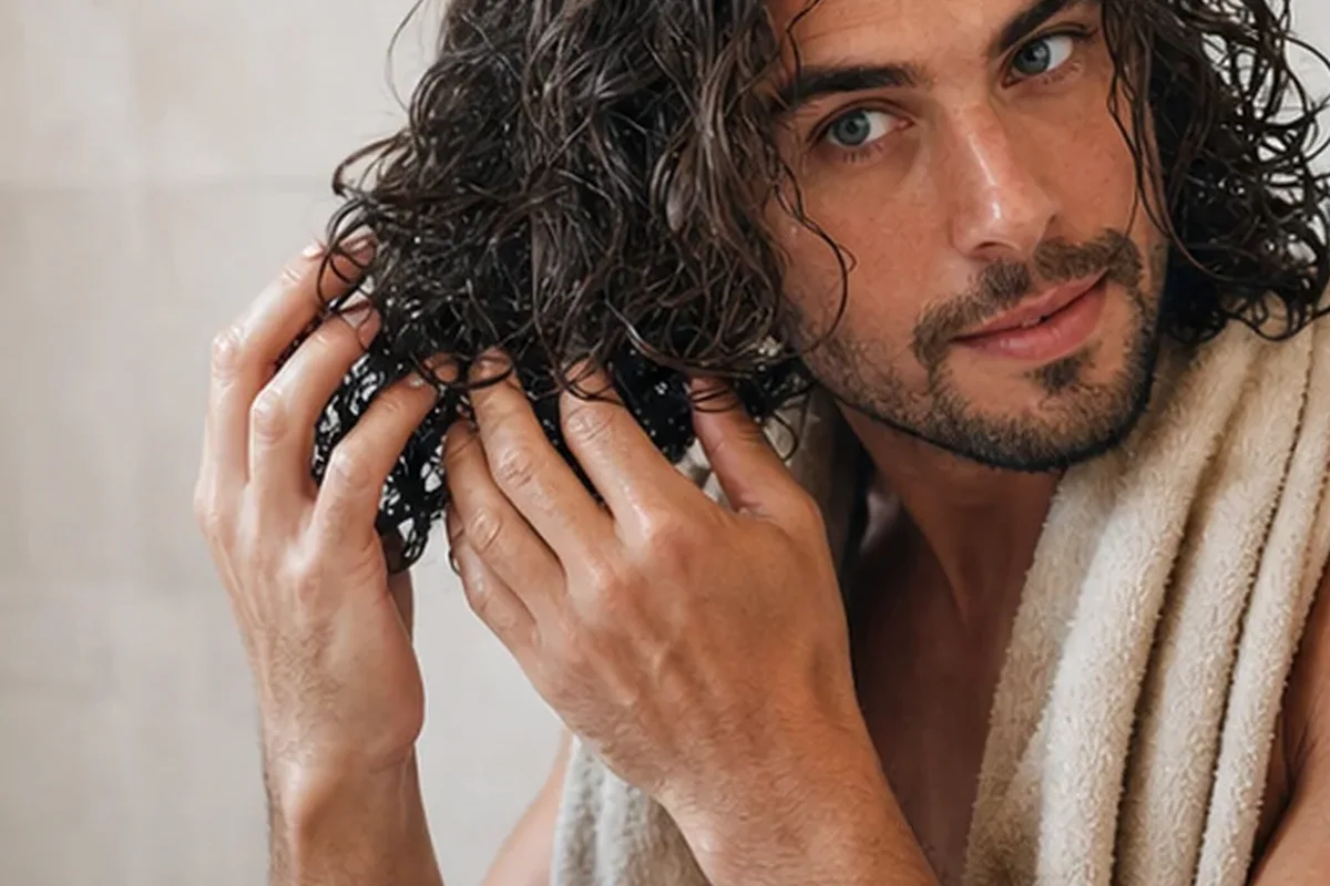 Emotionaler und authentischer Anwendungsmoment rund um Mildes Shampoo für empfindliche Kopfhaut