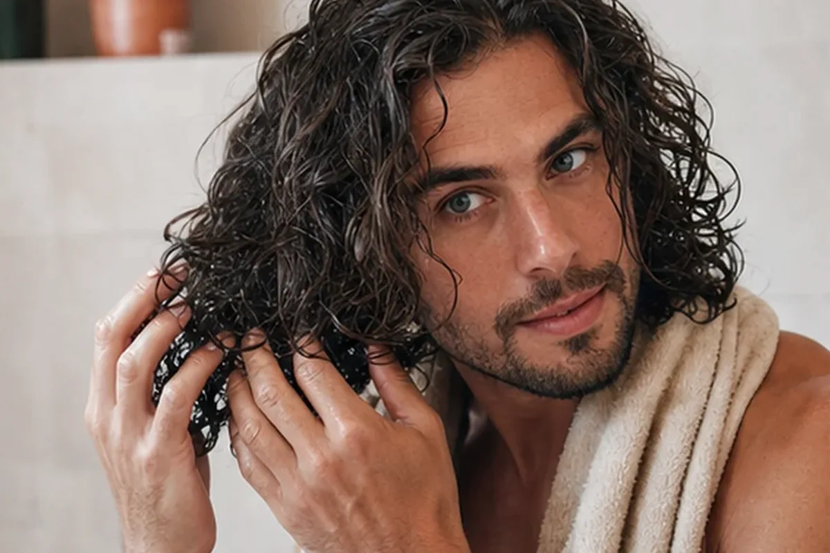 Authentischer Wohlfühlmoment passend zum Beauty-Thema Haarbürste für feines Haar