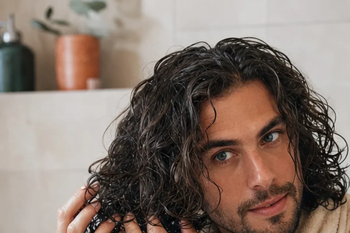 Redaktioneller Beauty-Moment zur Ausgangslage bei Haartrockner bei Frizz