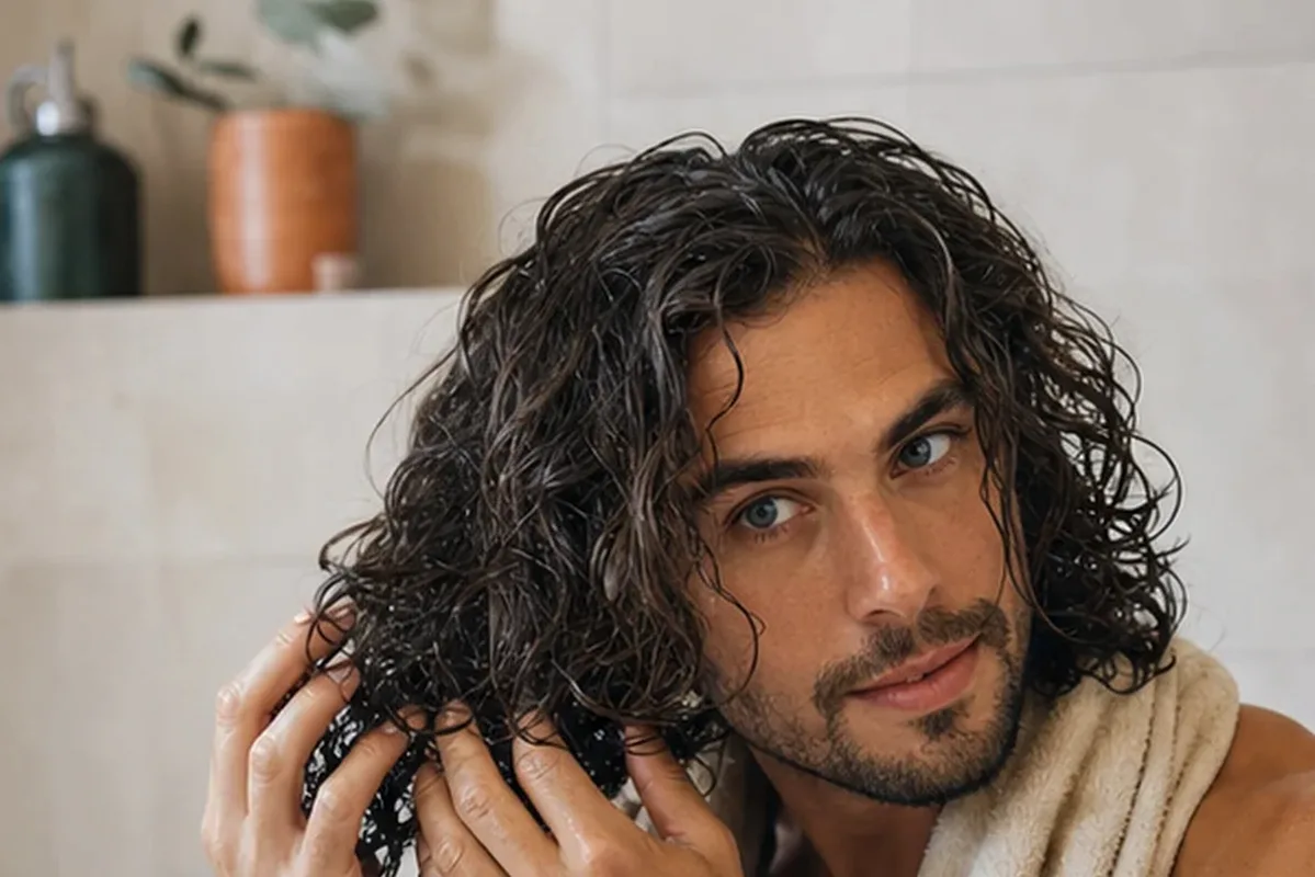 Authentische Beauty-Routine passend zum Thema Haaröl bei Frizz