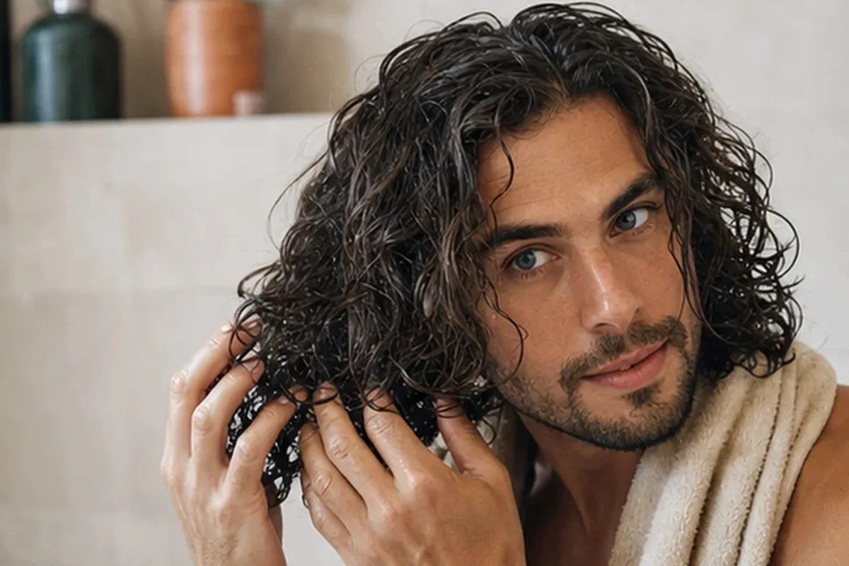 Hochwertige Beauty-Inszenierung zu Auswahlkriterien für Tiefenreinigungsshampoo für strapaziertes Haar