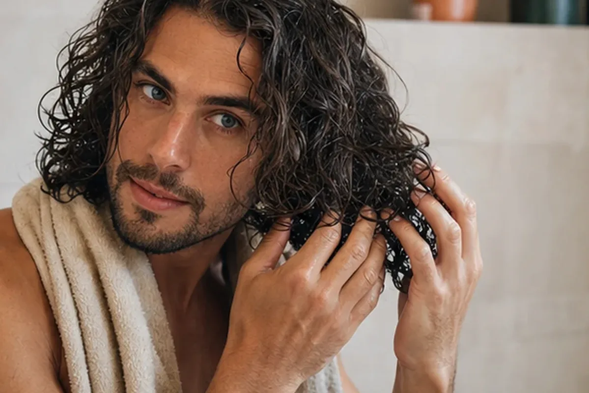 Authentische Beauty-Routine passend zum Thema Leave-in-Pflege bei Frizz
