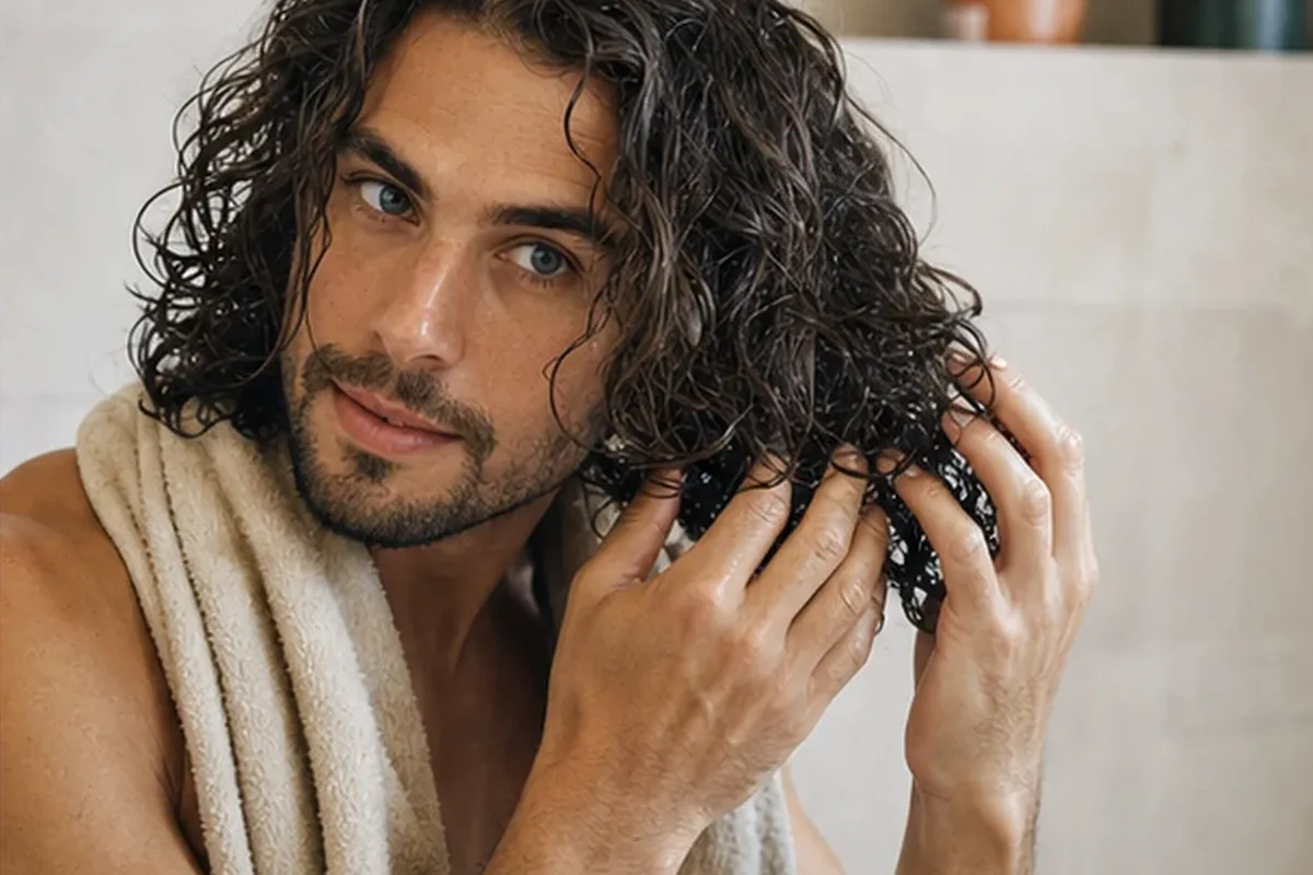 Authentische Beauty-Routine passend zum Thema Haarmaske für trockenes Haar