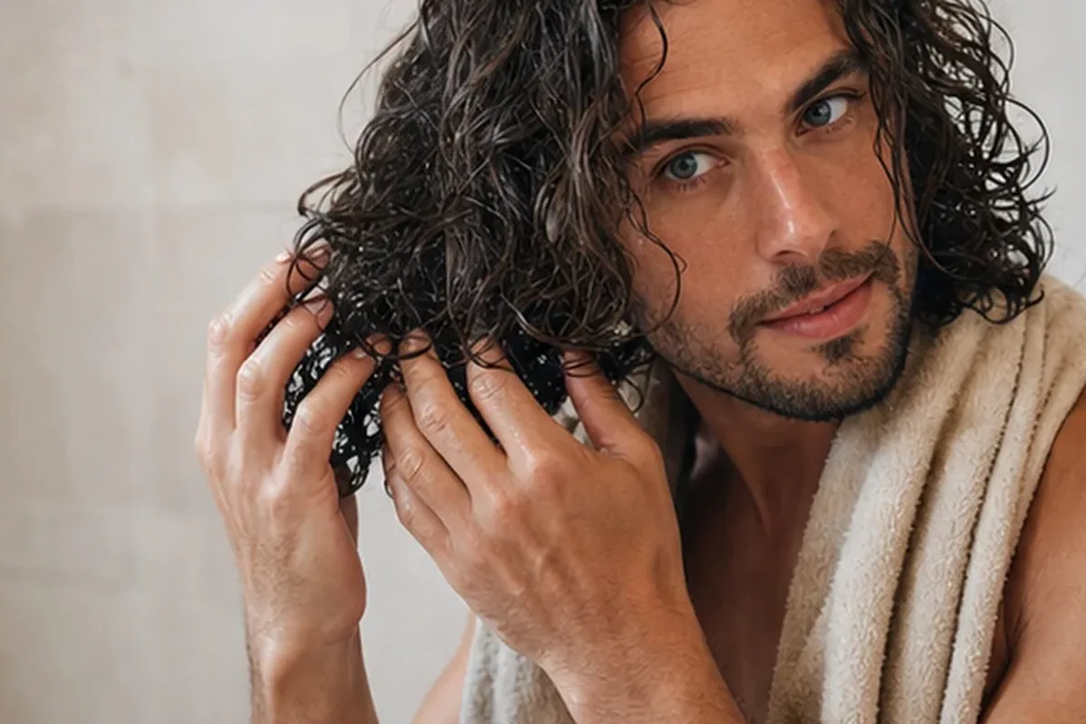 Redaktionelle Detailaufnahme zur Orientierung bei Anti-Frizz-Pflege für strapaziertes Haar