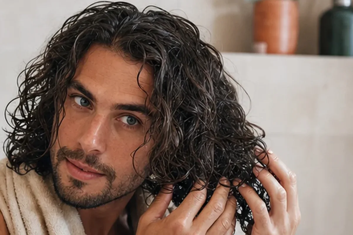 Authentischer Wohlfühlmoment passend zum Beauty-Thema Lockengel bei Haarbruch