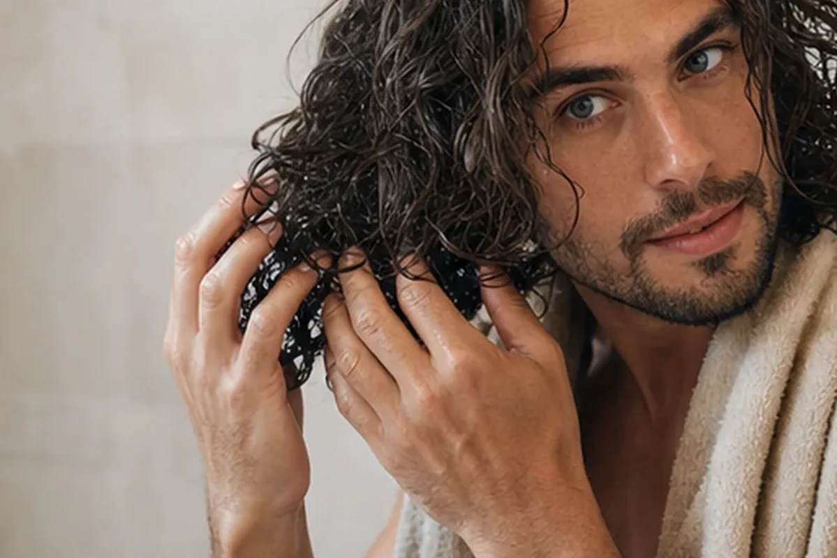 Redaktionelle Detailaufnahme zur Orientierung bei Mildes Shampoo für feines Haar