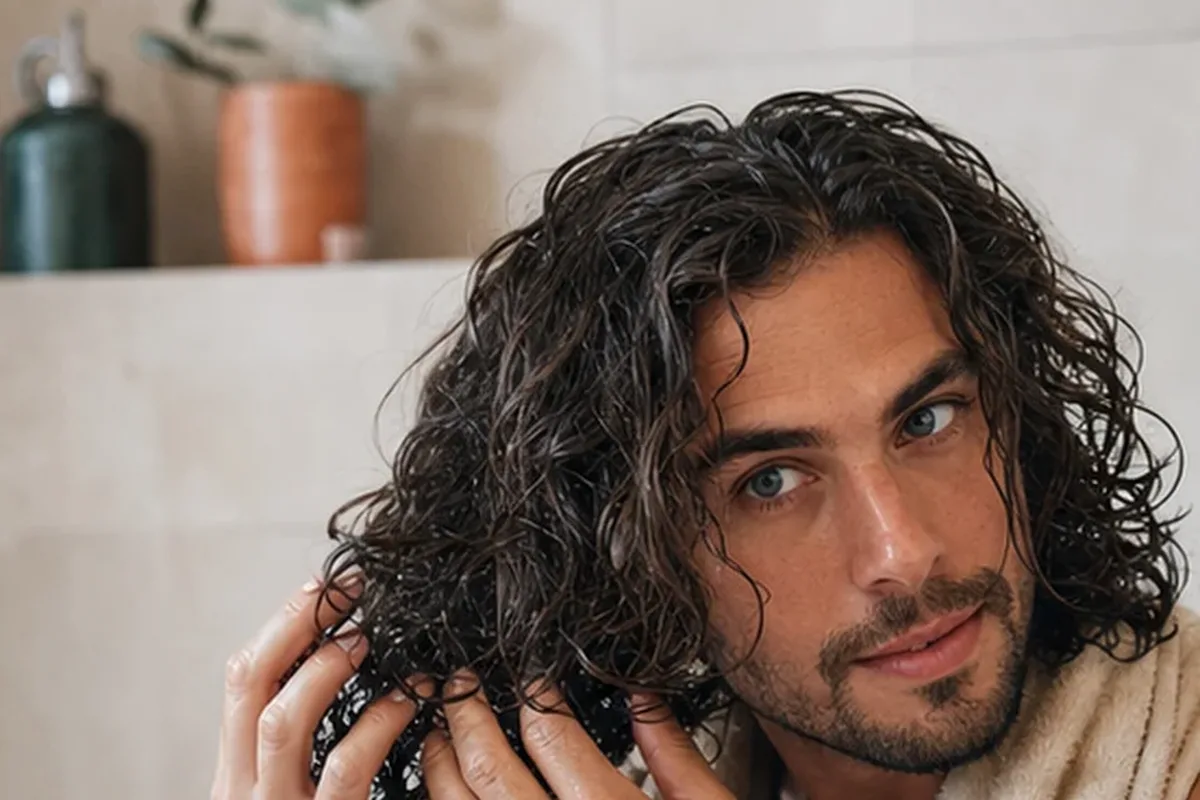 Hochwertige Beauty-Inszenierung zu Auswahlkriterien für Lockengel für trockenes Haar