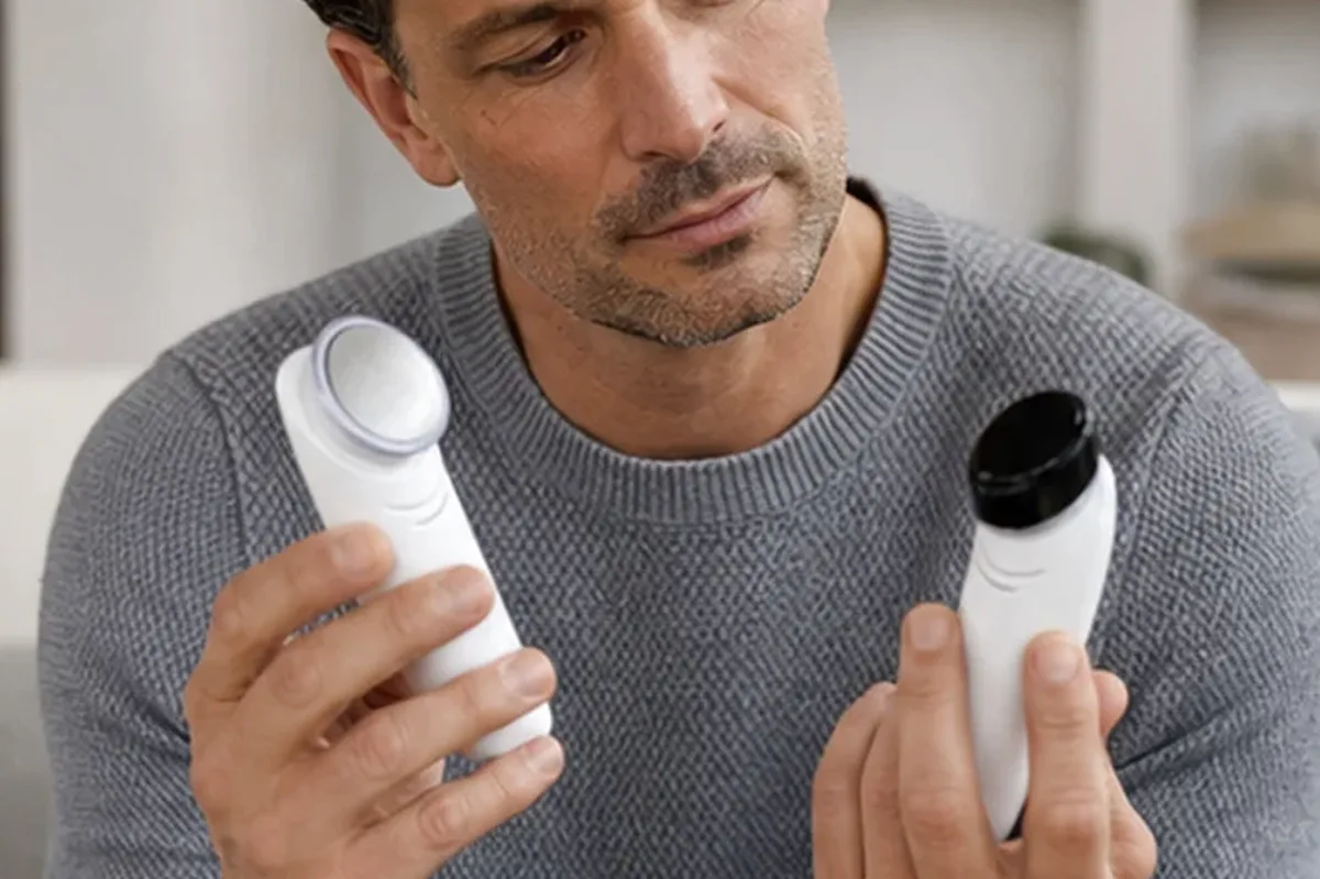Authentischer Wohlfühlmoment passend zum Beauty-Thema Gesichtsgeräte