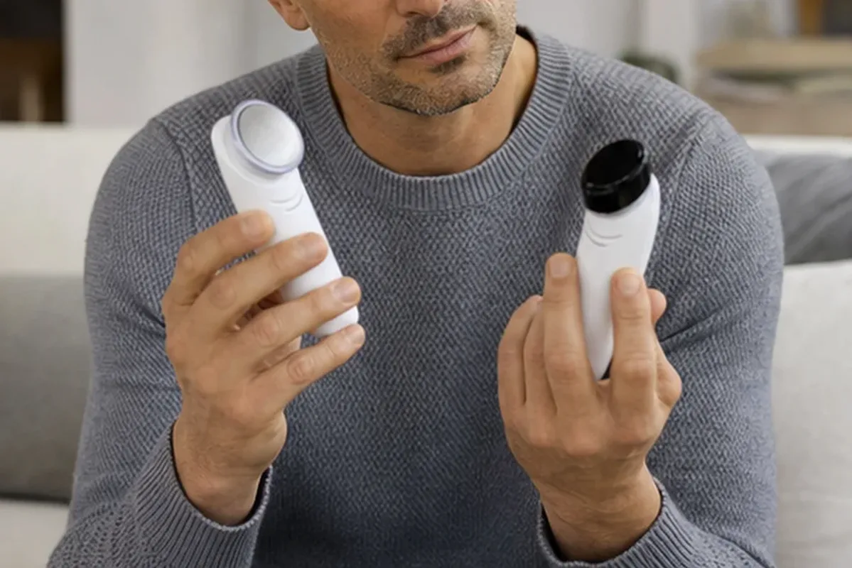 Authentischer Wohlfühlmoment passend zum Beauty-Thema Glätteisen für lockiges Haar