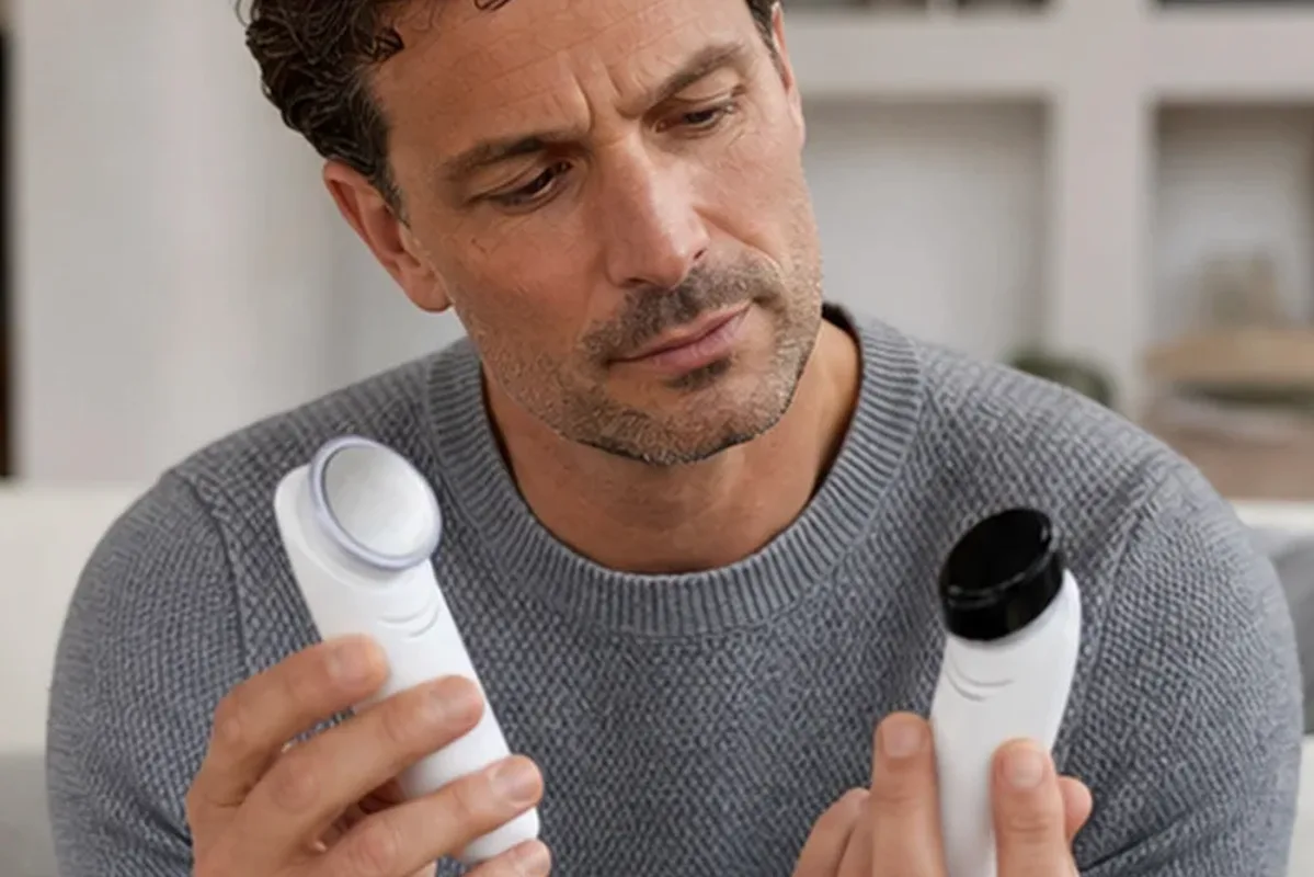 Redaktioneller Beauty-Moment zur Ausgangslage bei LED-Gesichtsmaske mit Premium-Anspruch