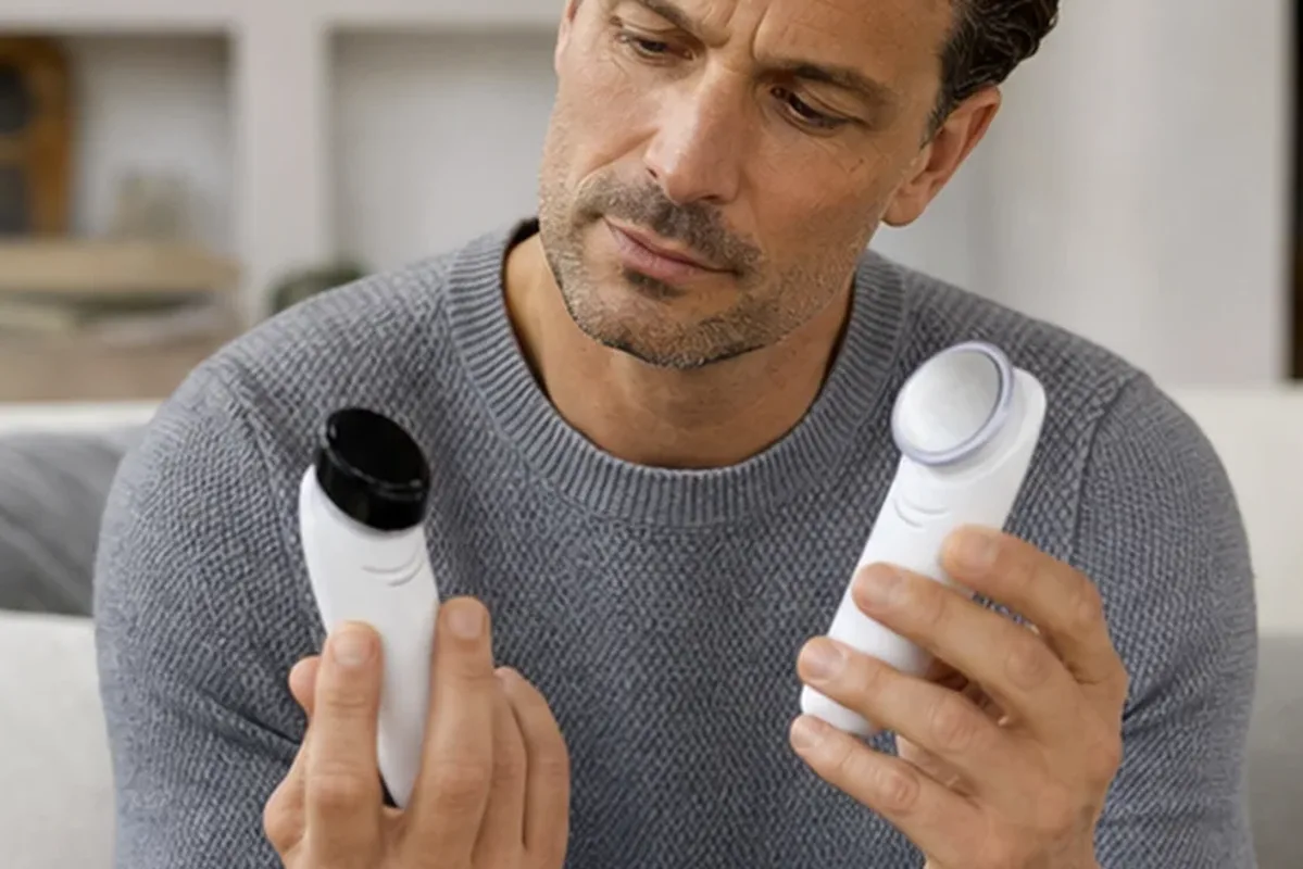 Authentischer Wohlfühlmoment passend zum Beauty-Thema Munddusche für Reisen