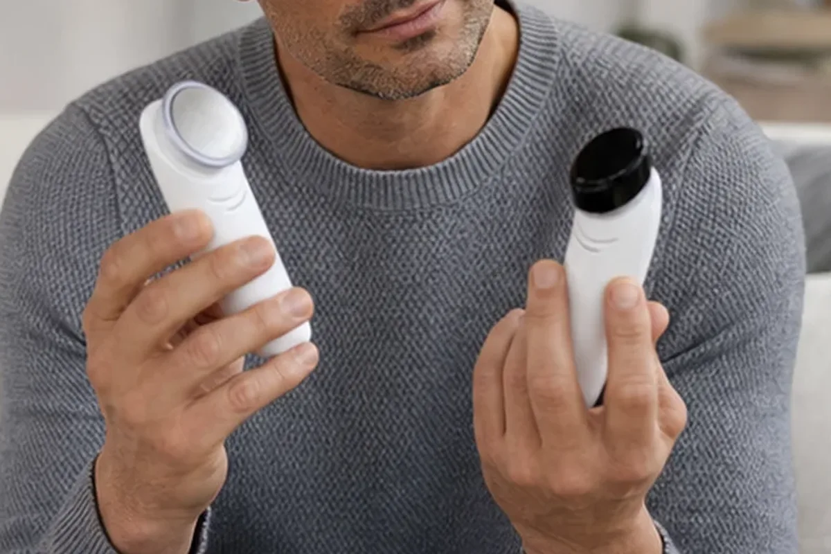 Authentischer Wohlfühlmoment passend zum Beauty-Thema Pediküre-Gerät für Reisen