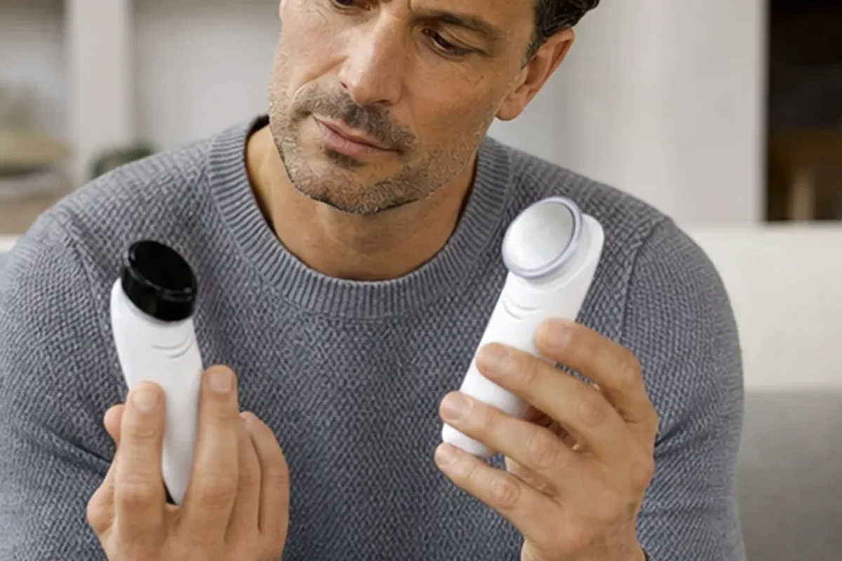 Redaktioneller Beauty-Moment zur Ausgangslage bei Mikrostrom-Gerät bei kleinem Budget