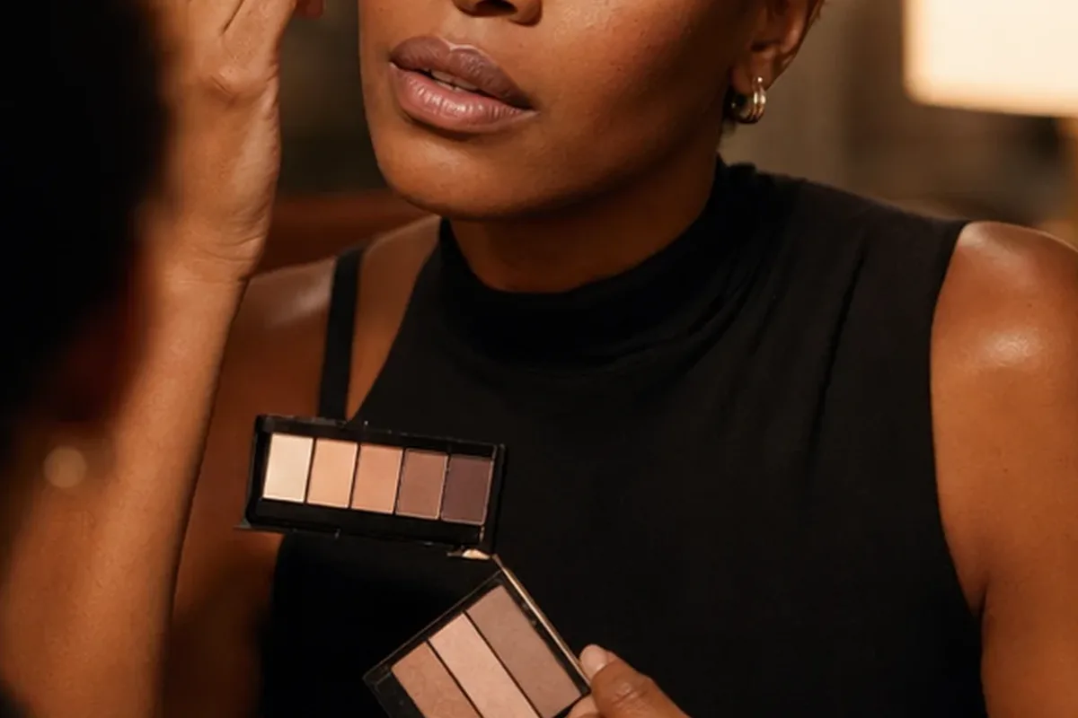 Authentischer Wohlfühlmoment passend zum Beauty-Thema Highlighter für reife Haut