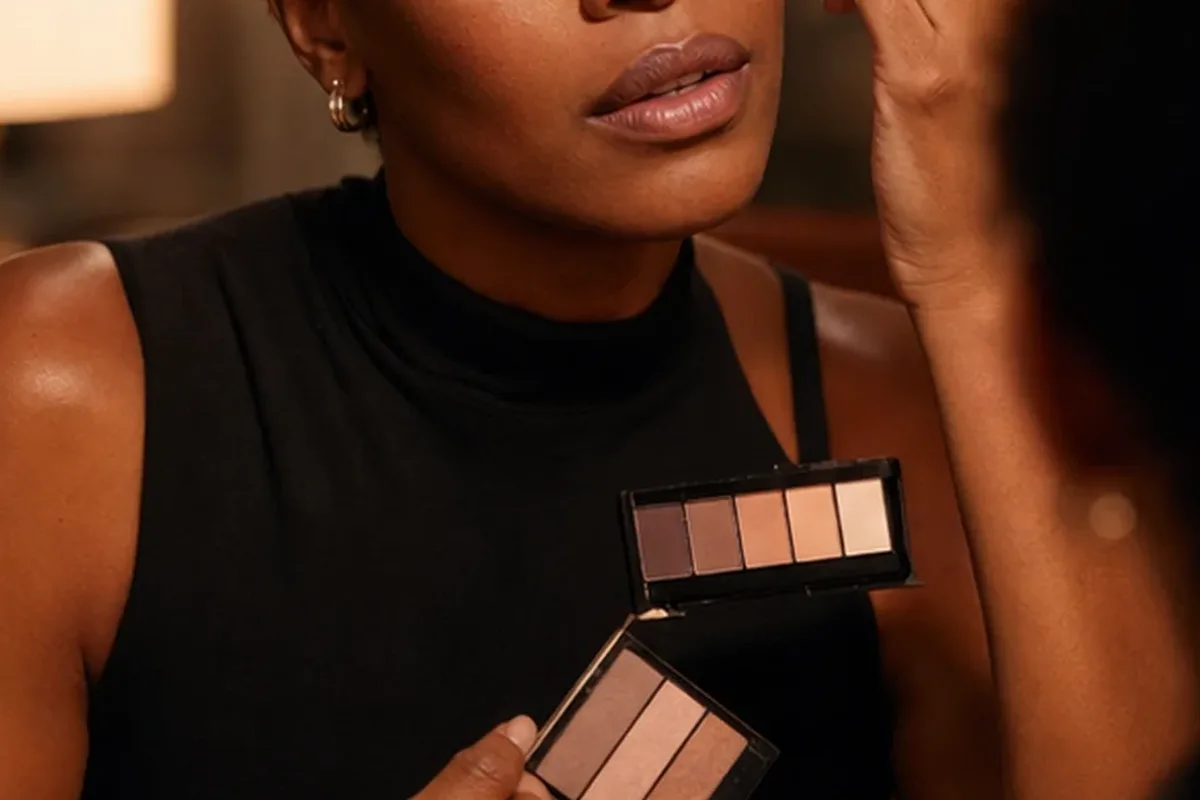 Redaktioneller Beauty-Moment zur Ausgangslage bei Augenbrauengel für reife Haut