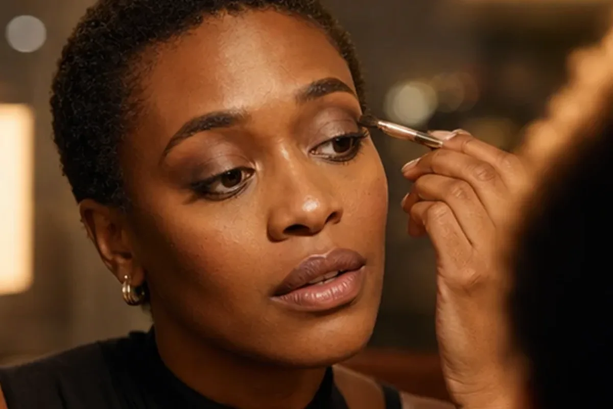 Redaktioneller Beauty-Moment zur Ausgangslage bei Highlighter für einen natürlichen Look
