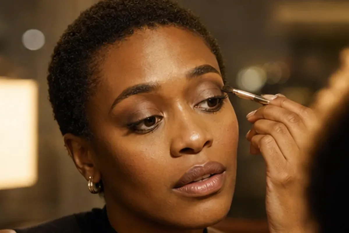 Emotionaler und authentischer Anwendungsmoment rund um Skin Tint bei großen Poren