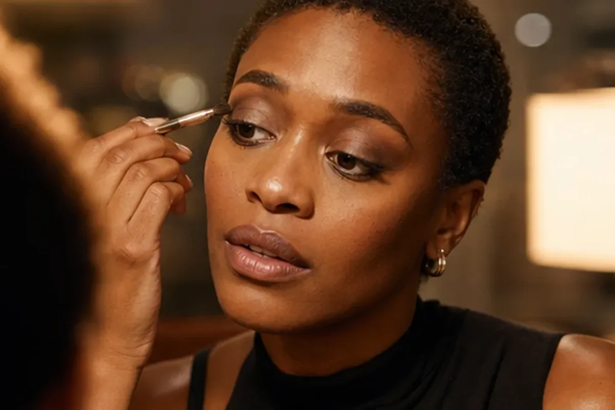 Authentische Beauty-Routine passend zum Thema Eyeliner für langen Halt