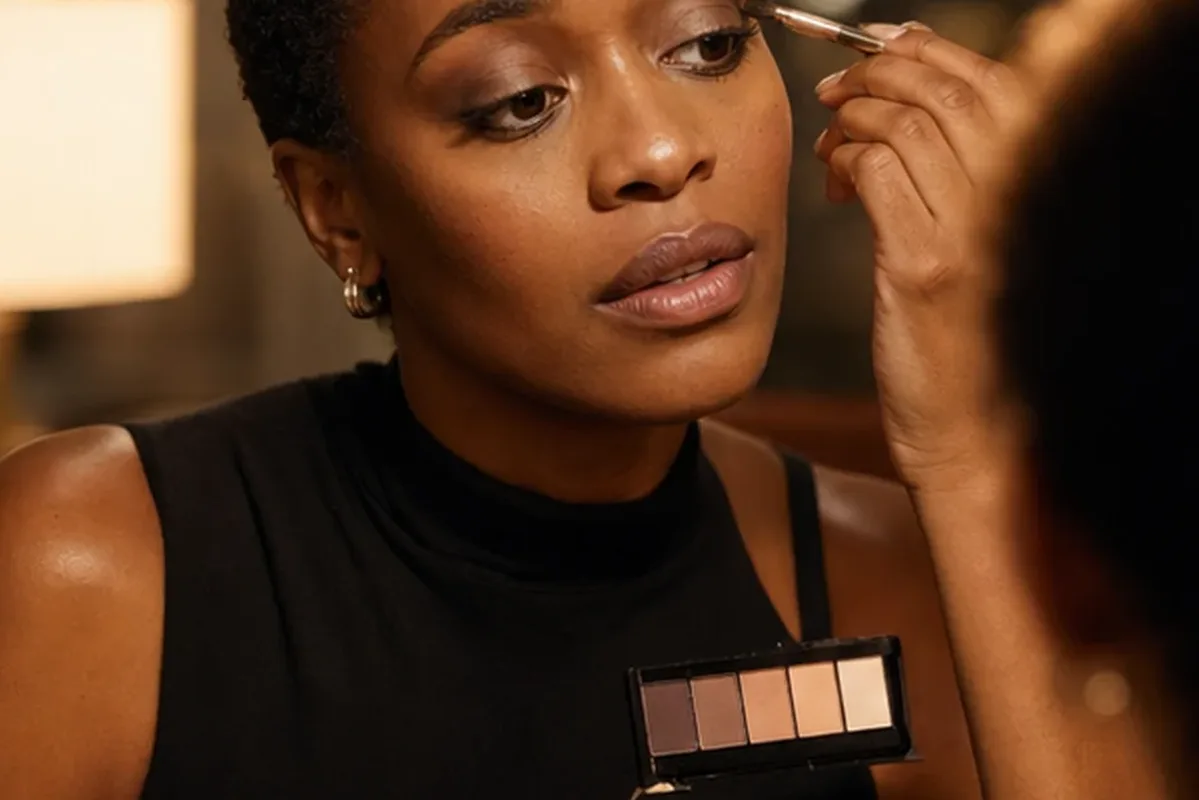 Authentische Beauty-Routine passend zum Thema Make-up-Pinsel für trockene Haut