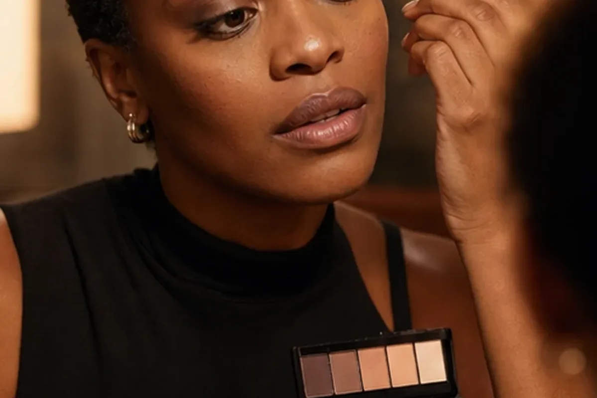 Hochwertige Beauty-Inszenierung zu Auswahlkriterien für Rouge bei großen Poren