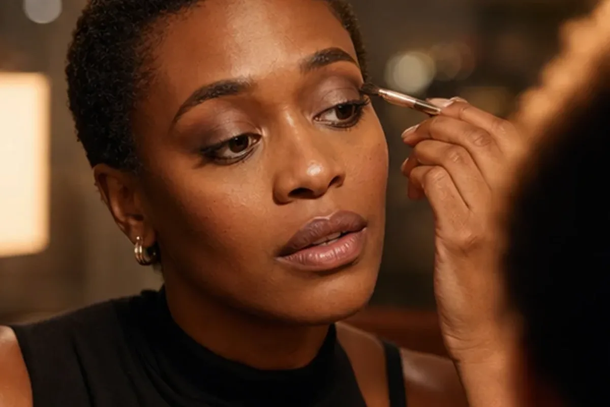 Redaktioneller Beauty-Moment zur Ausgangslage bei Highlighter für trockene Haut