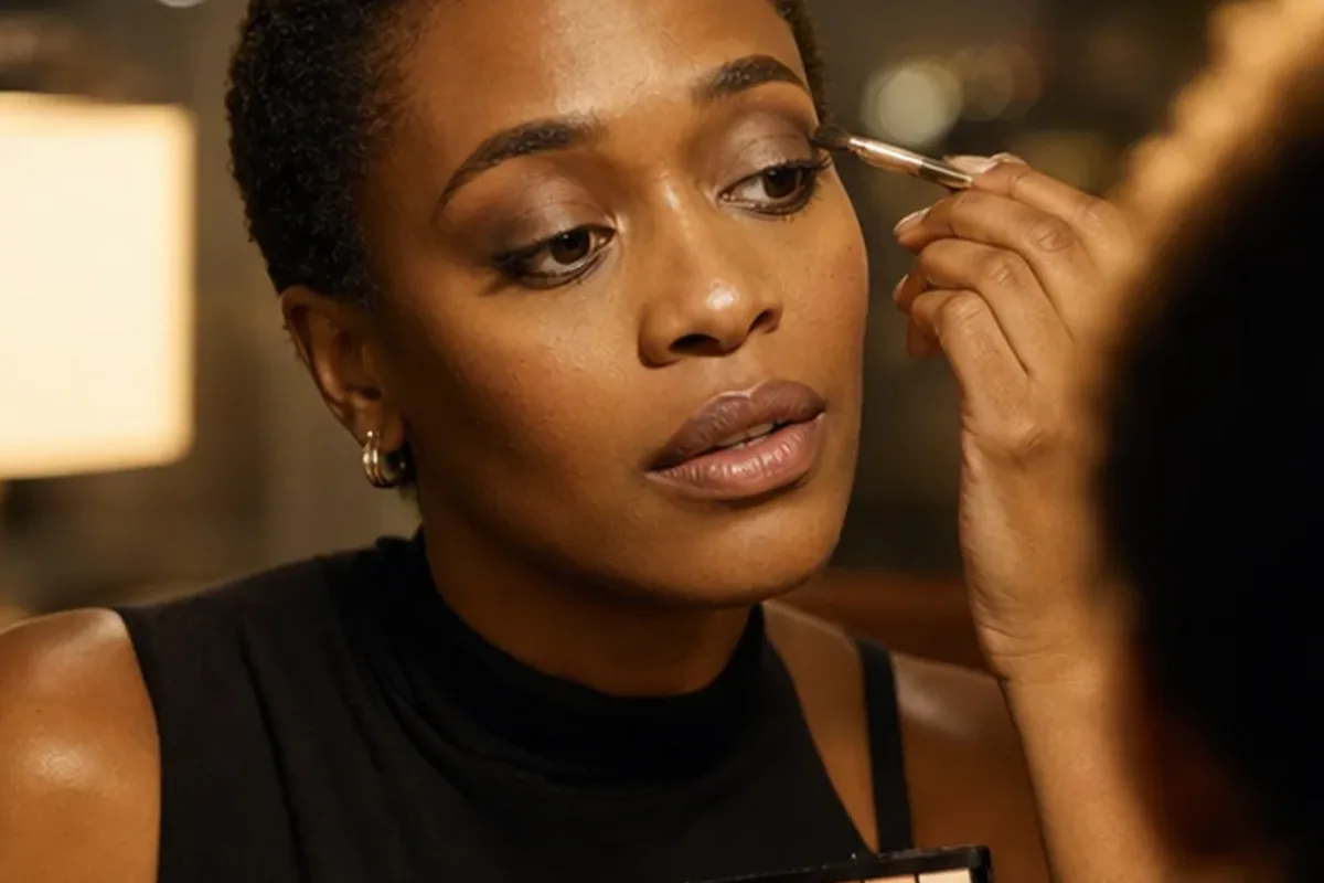 Emotionaler und authentischer Anwendungsmoment rund um Bronzer für ölige Haut