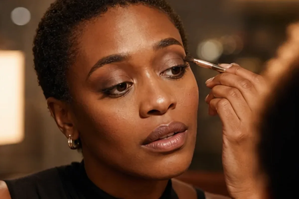 Redaktioneller Beauty-Moment zur Ausgangslage bei Puder bei großen Poren