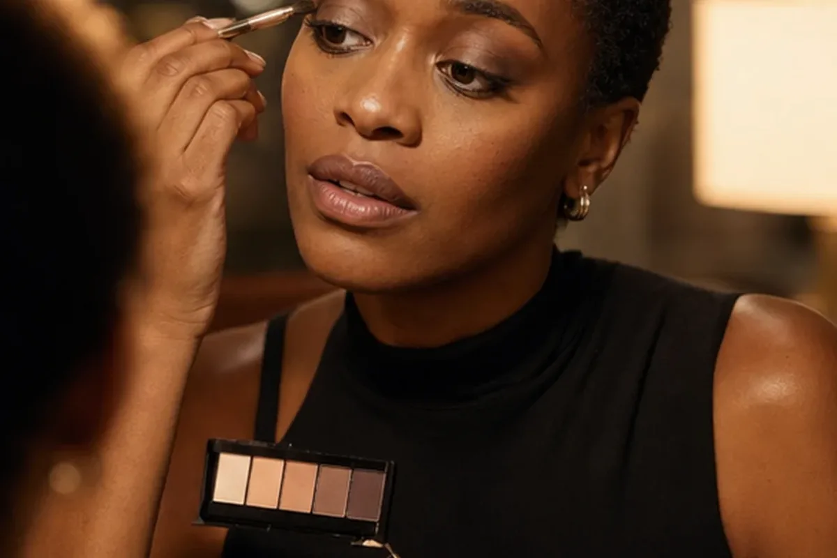 Authentischer Wohlfühlmoment passend zum Beauty-Thema Rouge für reife Haut