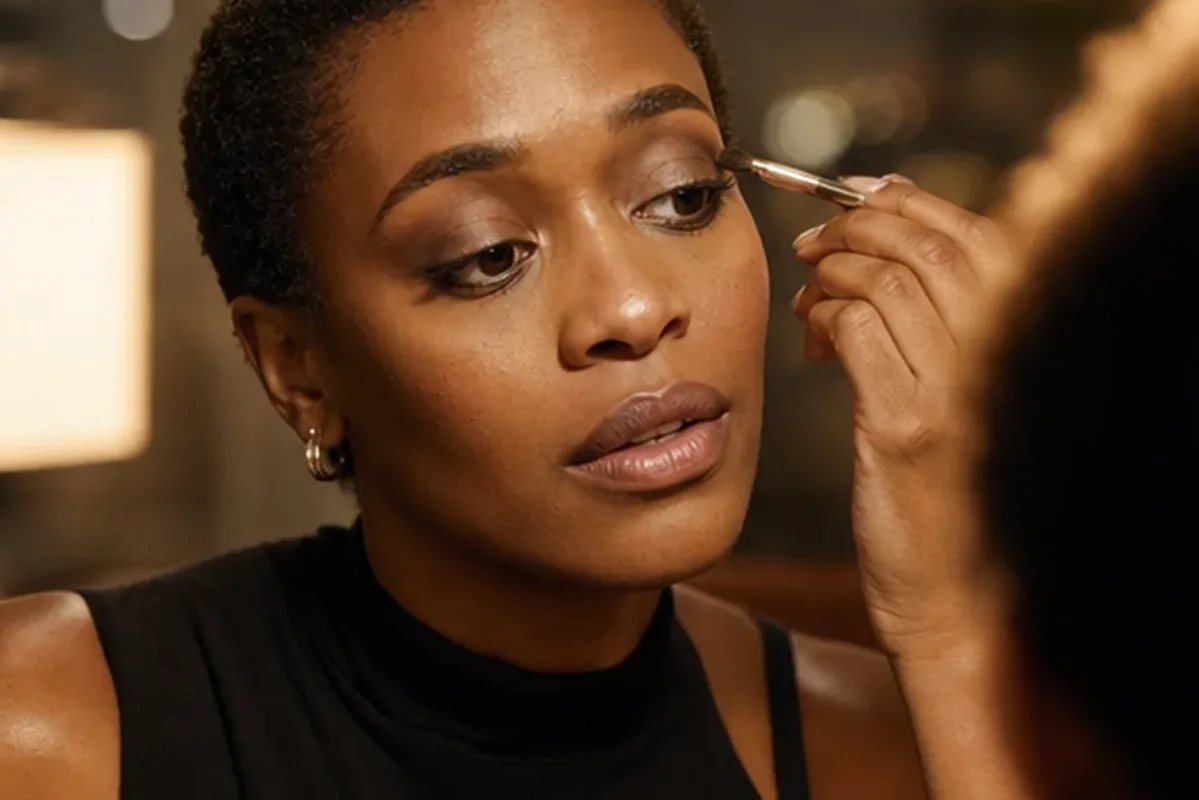 Hochwertige Beauty-Inszenierung zu Auswahlkriterien für Puder für einen natürlichen Look