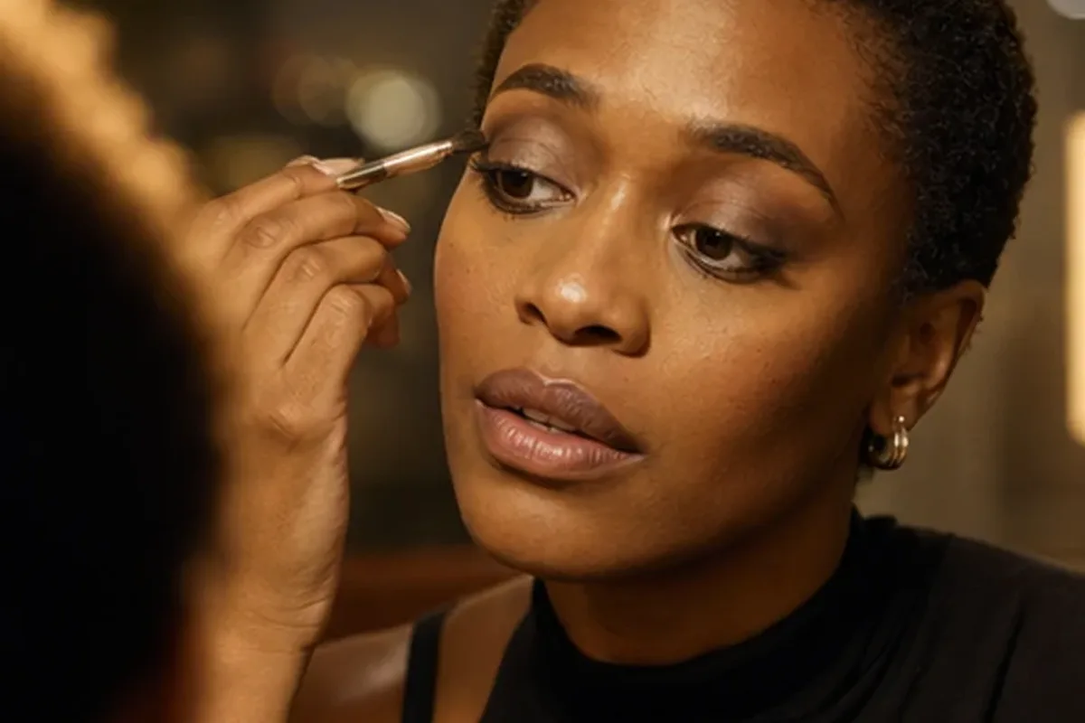 Redaktioneller Beauty-Moment zur Ausgangslage bei Highlighter für langen Halt