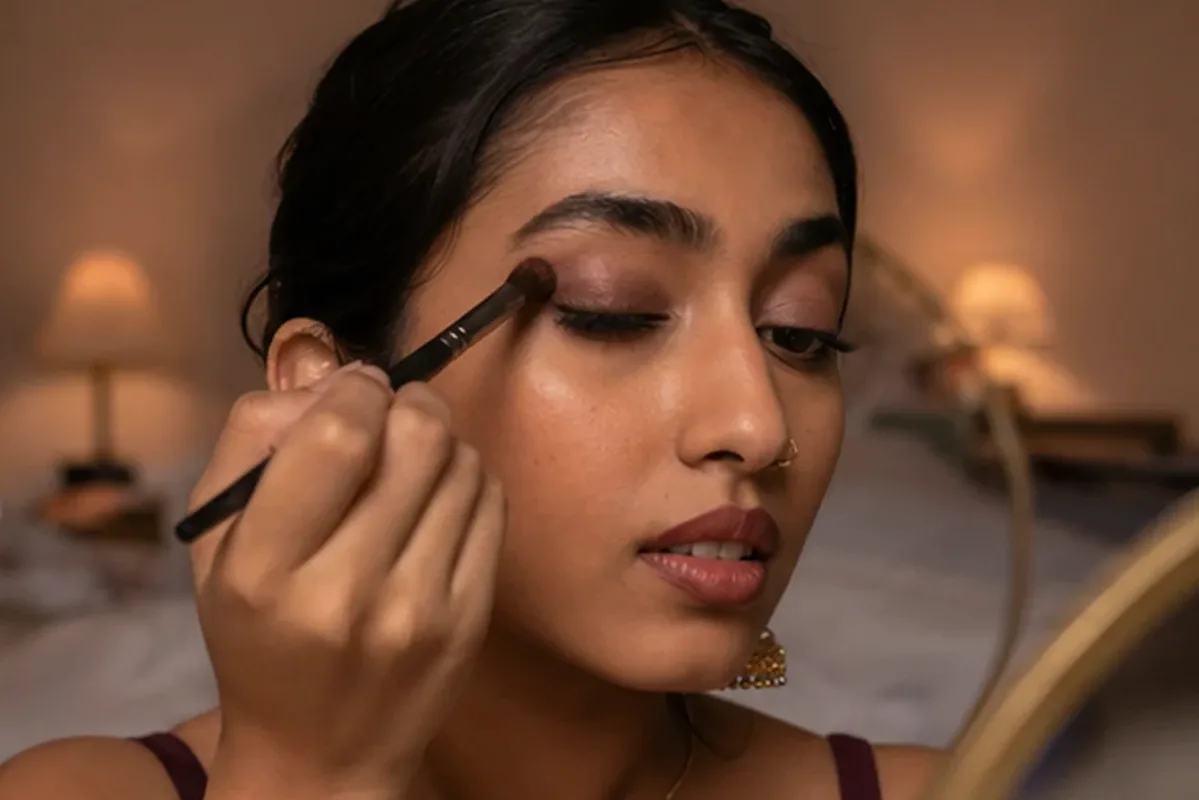 Emotionaler und authentischer Anwendungsmoment rund um Skin Tint bei Rötungen