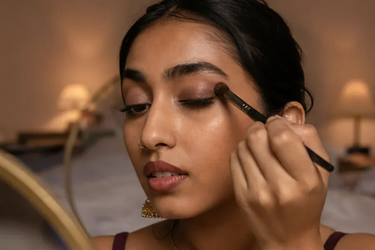 Emotionaler und authentischer Anwendungsmoment rund um Bronzer für reife Haut