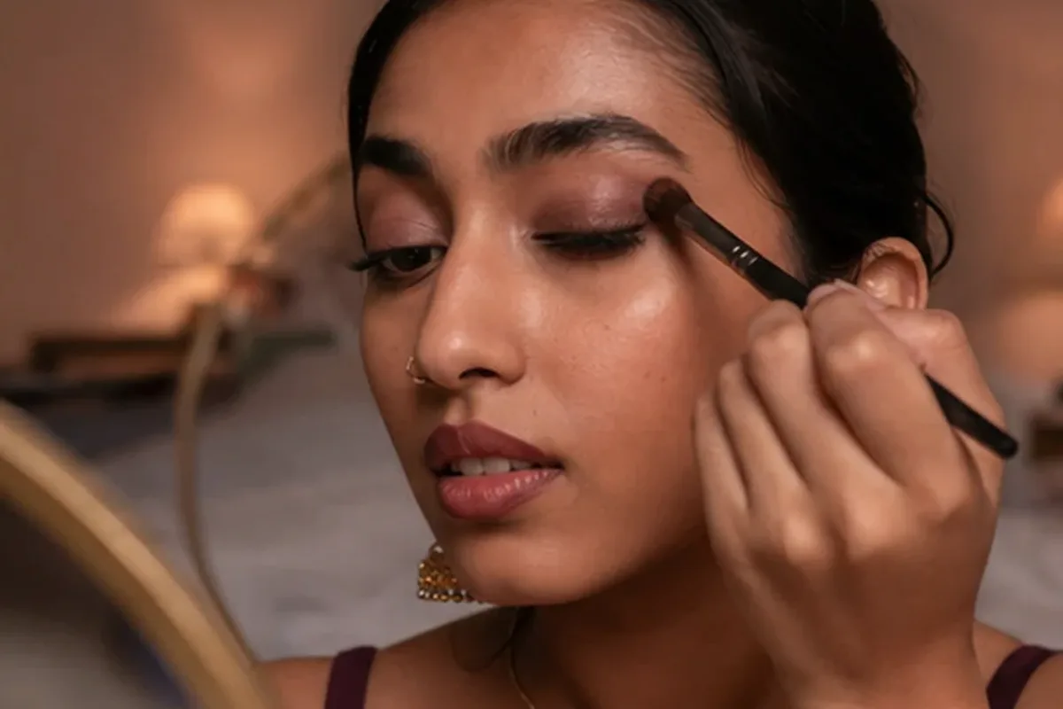 Redaktioneller Beauty-Moment zur Ausgangslage bei Puder für ölige Haut