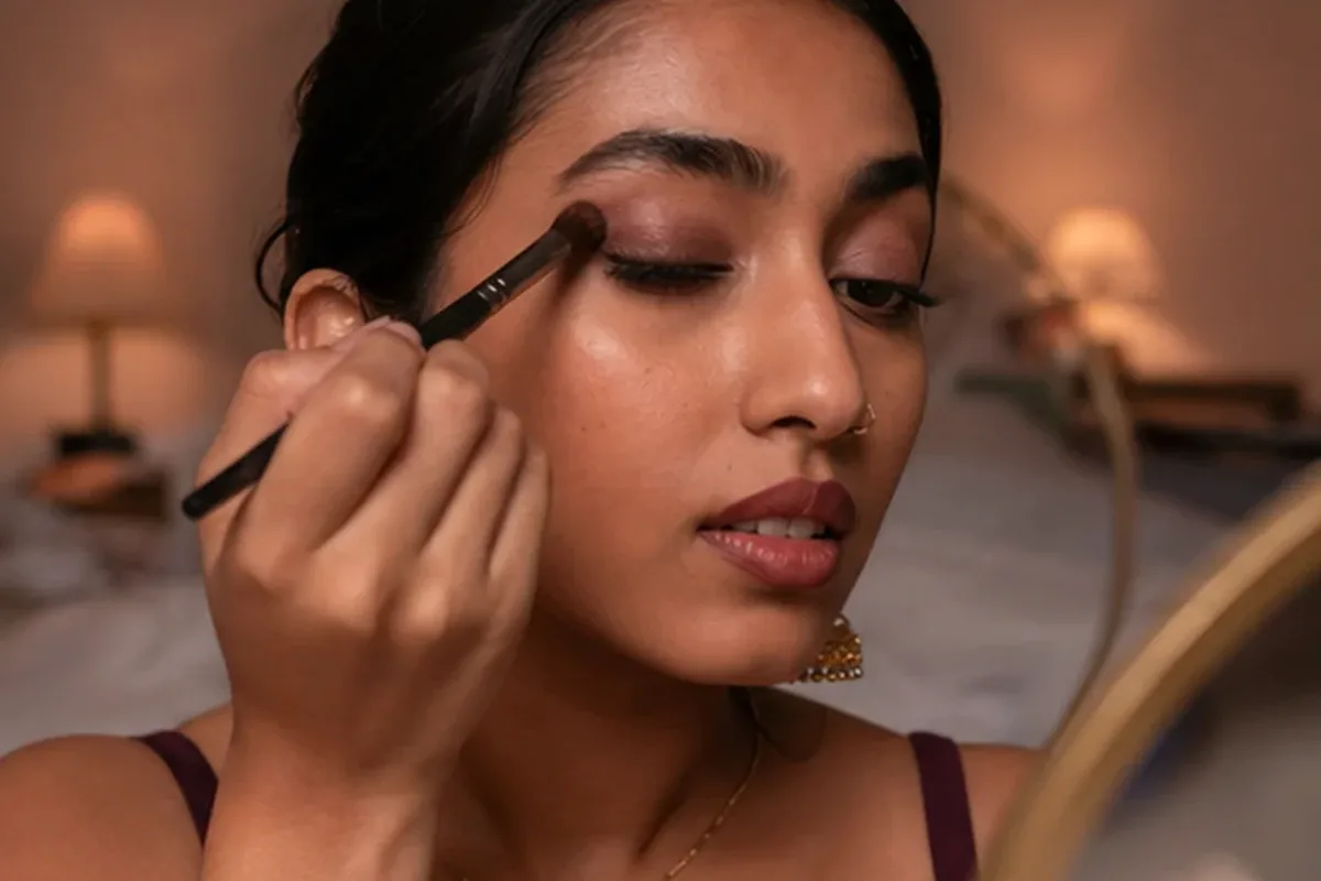 Emotionaler und authentischer Anwendungsmoment rund um Bronzer für langen Halt