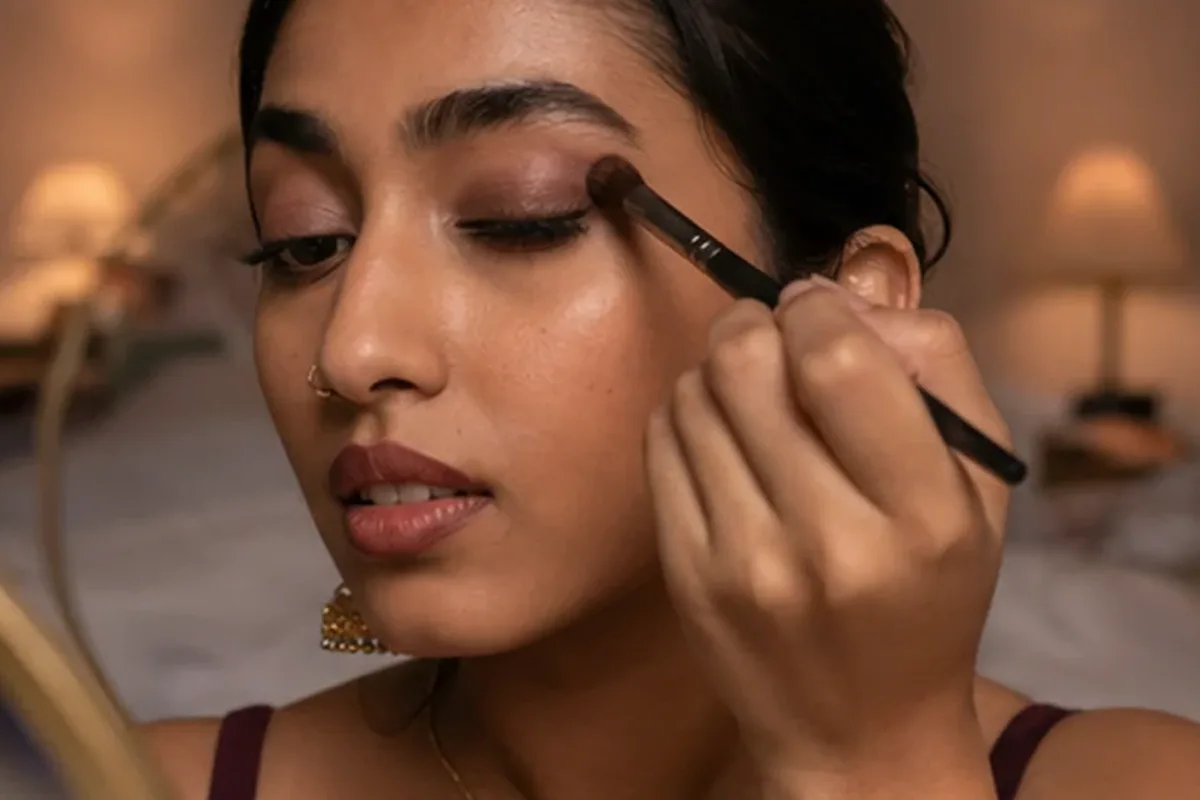 Redaktionelle Detailaufnahme zur Orientierung bei Eyeliner für einen natürlichen Look