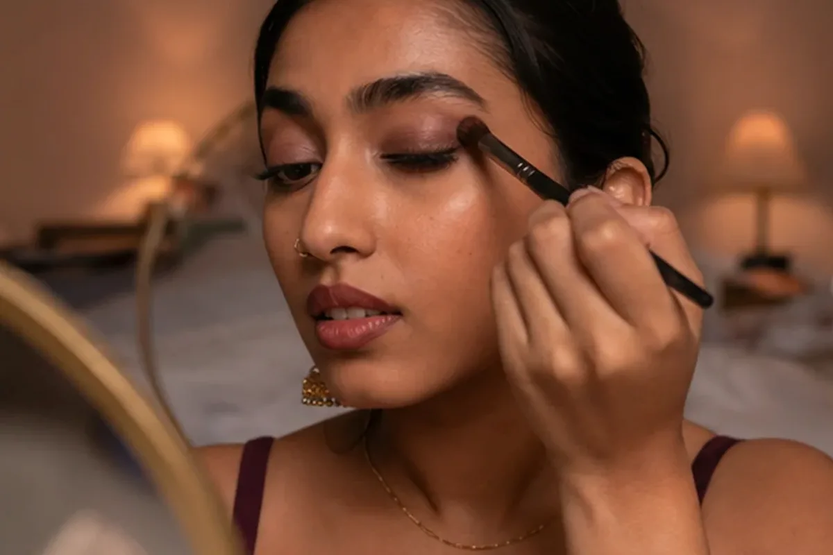 Authentischer Wohlfühlmoment passend zum Beauty-Thema Eyeliner für empfindliche Haut