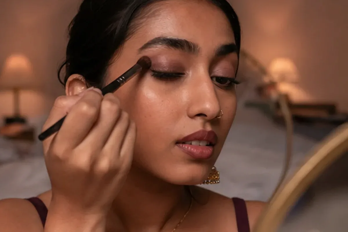 Emotionaler und authentischer Anwendungsmoment rund um Concealer für reife Haut