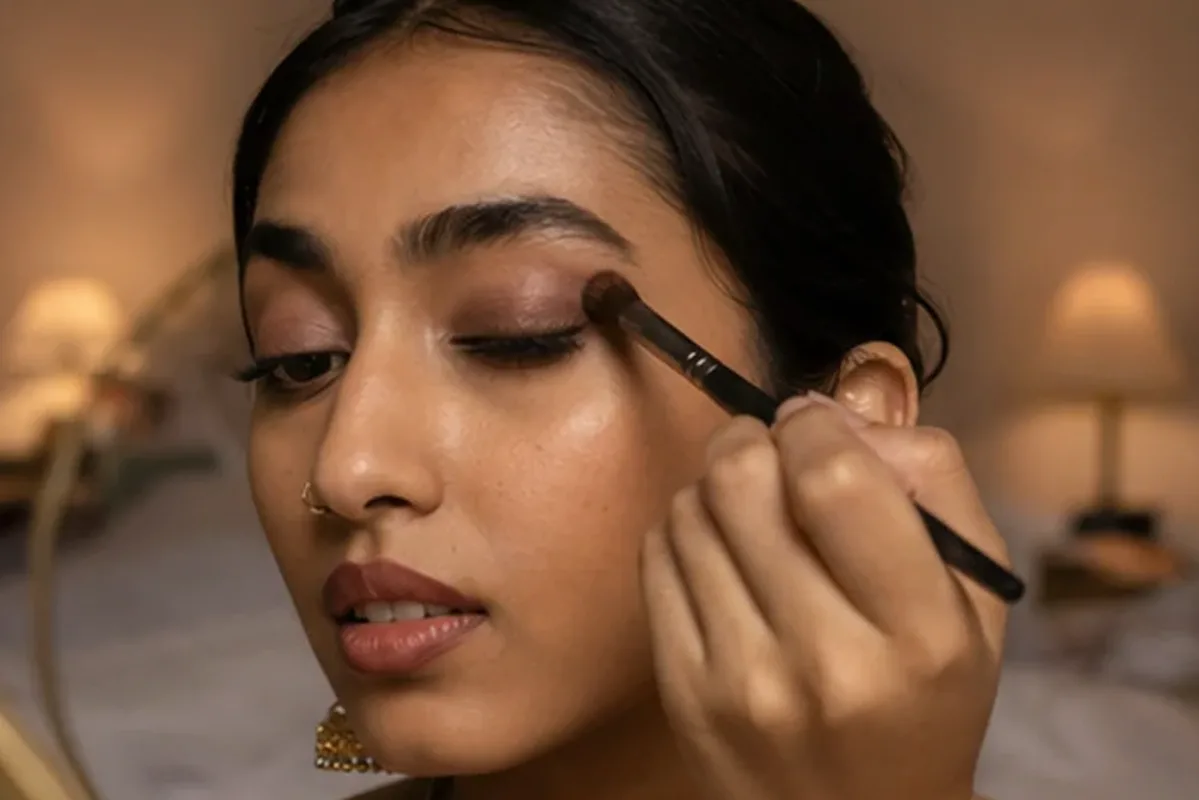 Emotionaler und authentischer Anwendungsmoment rund um Augenbrauengel für einen natürlichen Look