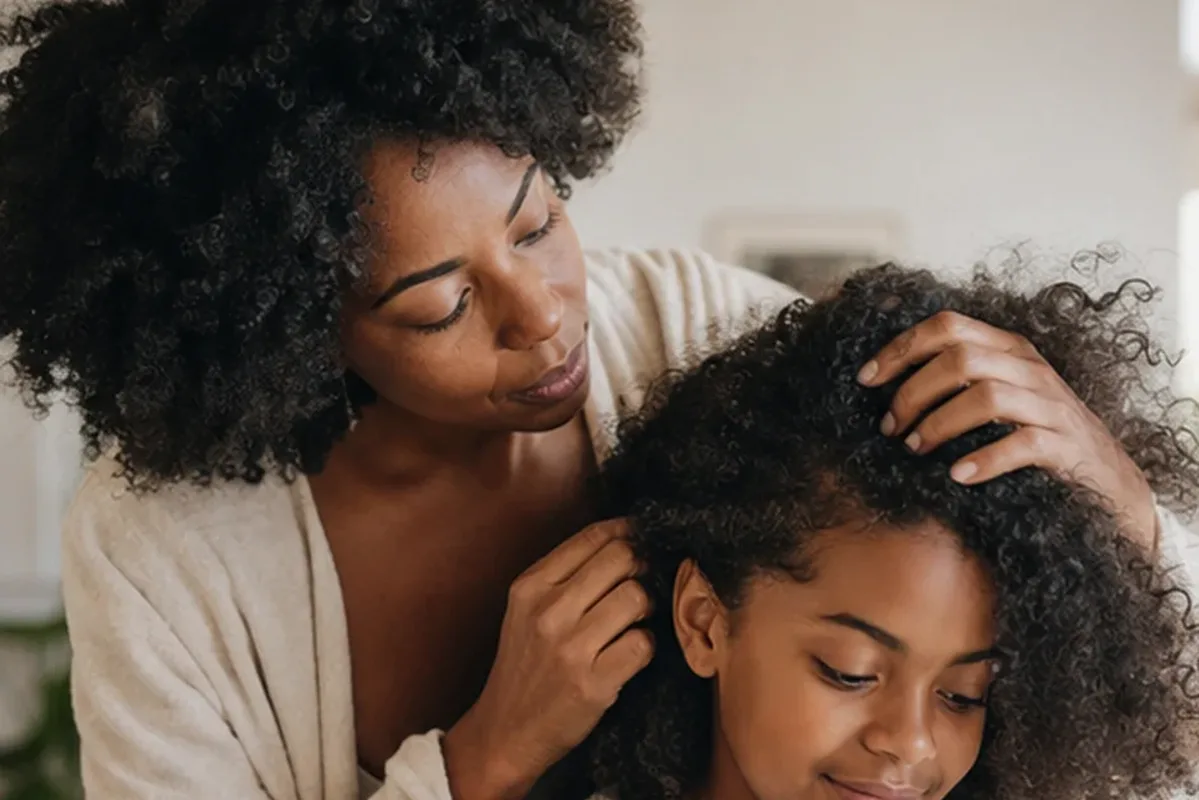 Authentische Beauty-Routine passend zum Thema Hitzeschutz für die Haare
