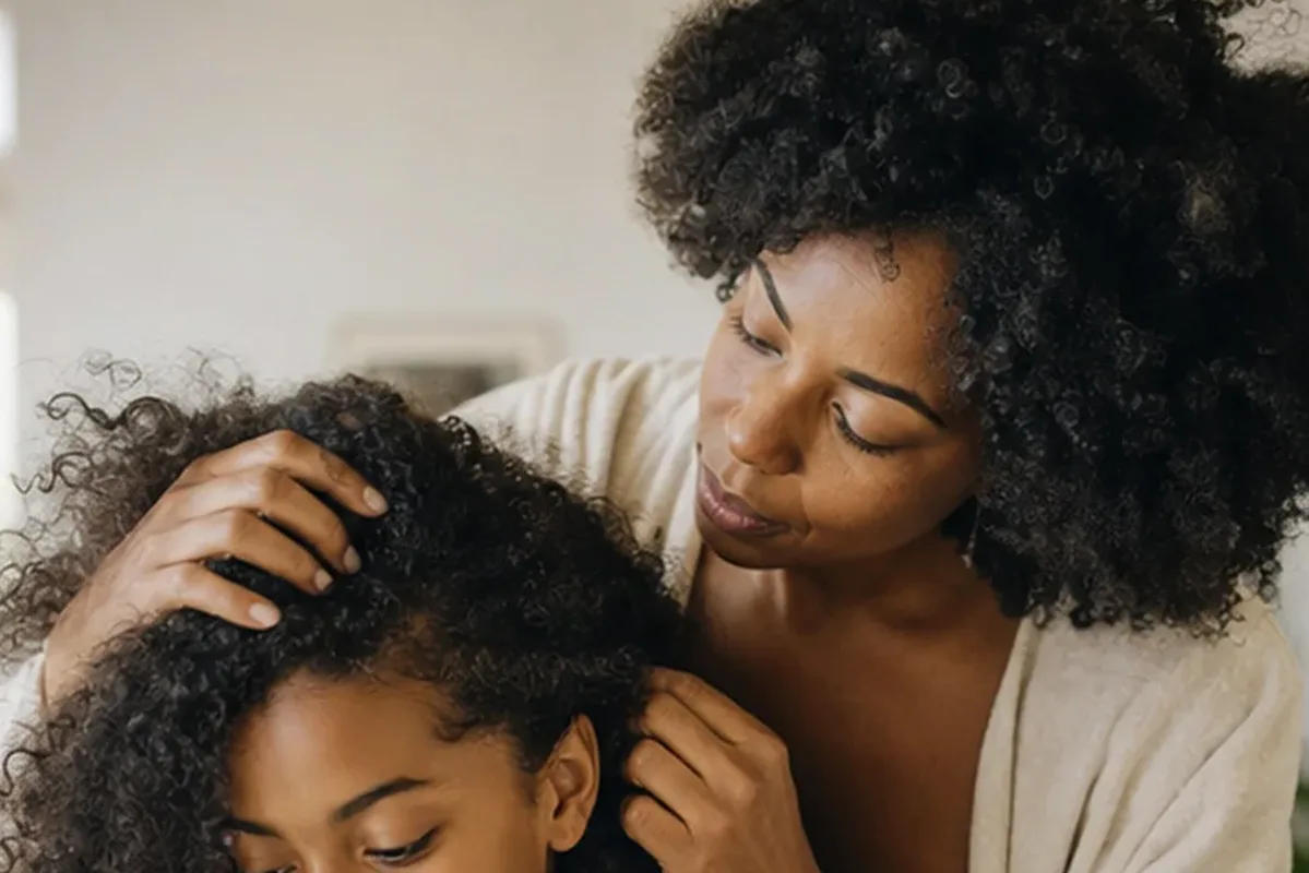 Redaktioneller Beauty-Moment zur Ausgangslage bei Trockenshampoo bei Frizz