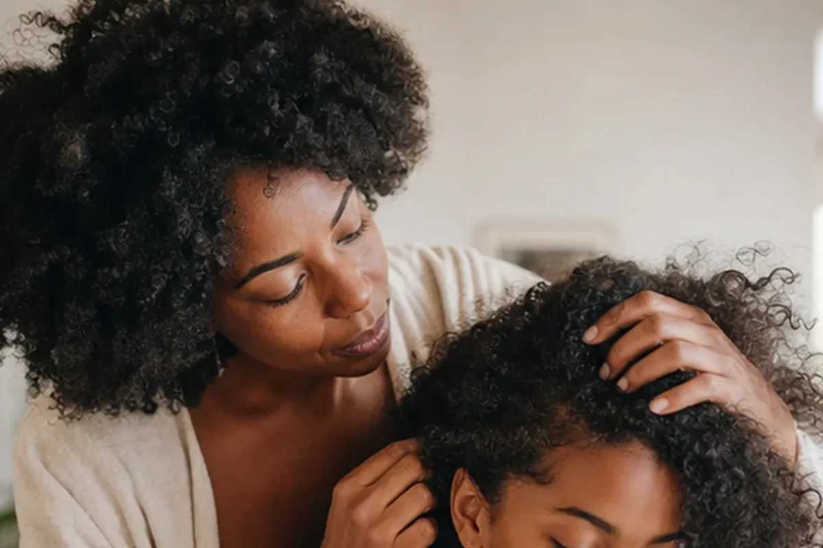 Redaktionelle Detailaufnahme zur Orientierung bei Locken pflegen ohne zu beschweren