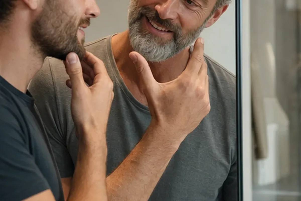 Authentische Beauty-Routine passend zum Thema Männer-Shampoo bei wenig Zeit