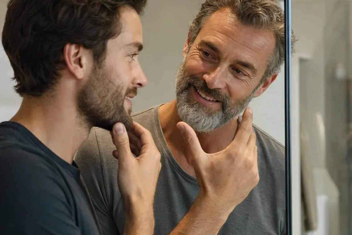 Authentischer Wohlfühlmoment passend zum Beauty-Thema Männer-Deodorant für empfindliche Haut