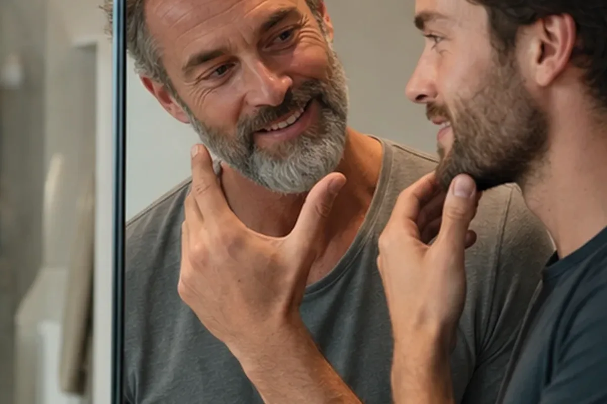 Authentischer Wohlfühlmoment passend zum Beauty-Thema Rasierschaum für Pflege-Einsteiger