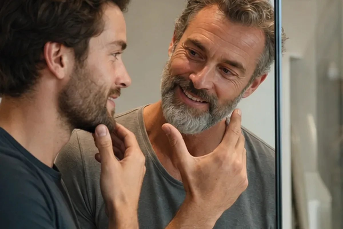 Authentischer Wohlfühlmoment passend zum Beauty-Thema Rasierschaum für trockene Haut