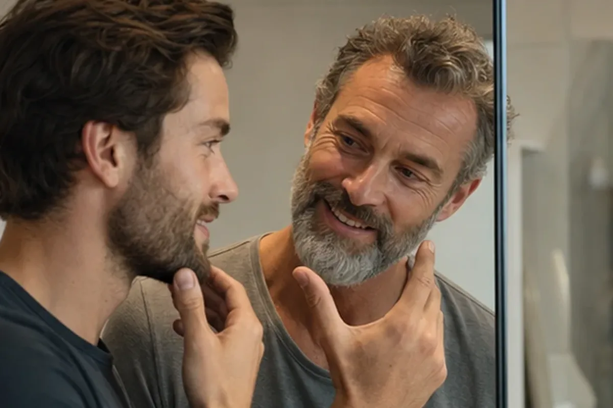 Authentischer Wohlfühlmoment passend zum Beauty-Thema Männer-Körperpflege für trockene Haut