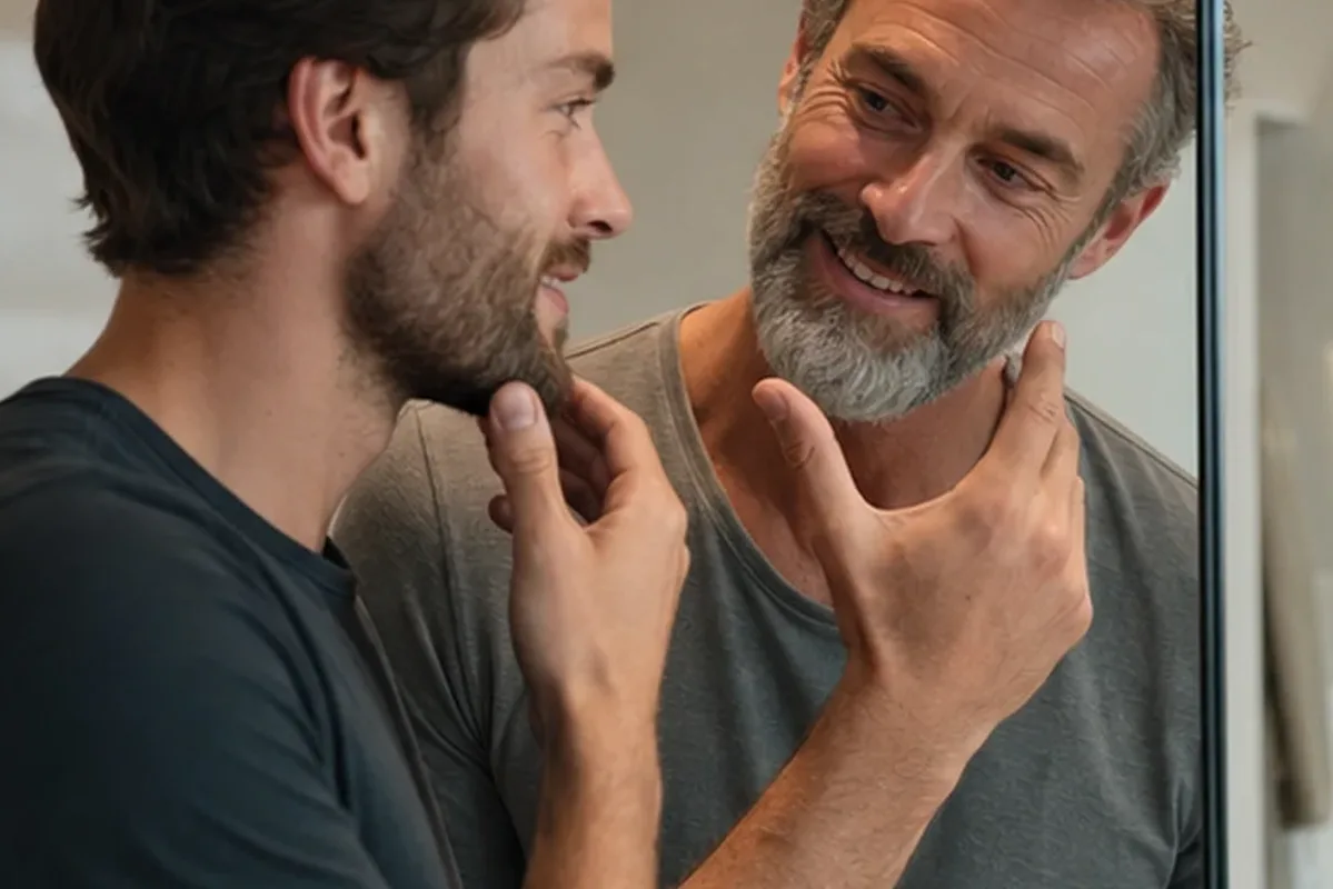 Authentischer Wohlfühlmoment passend zum Beauty-Thema Männer-Deodorant für empfindliche Haut