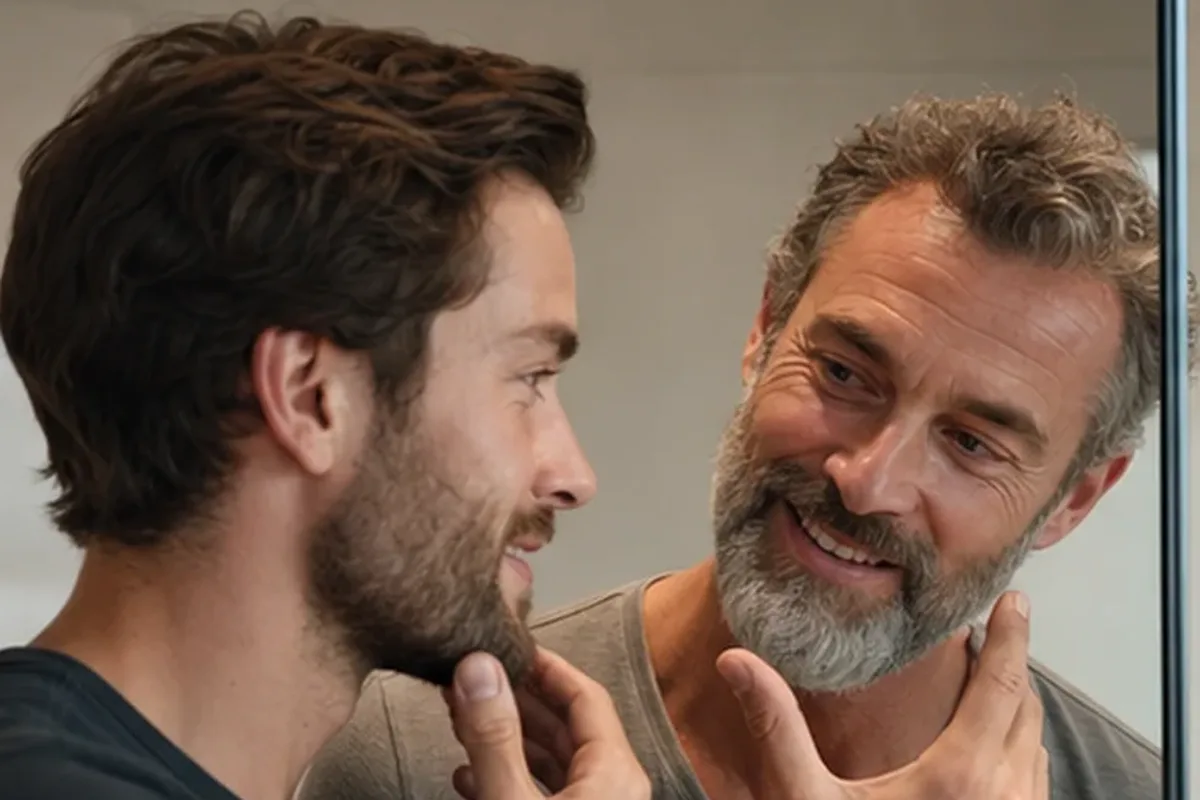 Redaktioneller Beauty-Moment zur Ausgangslage bei Männer-Gesichtscreme bei wenig Zeit