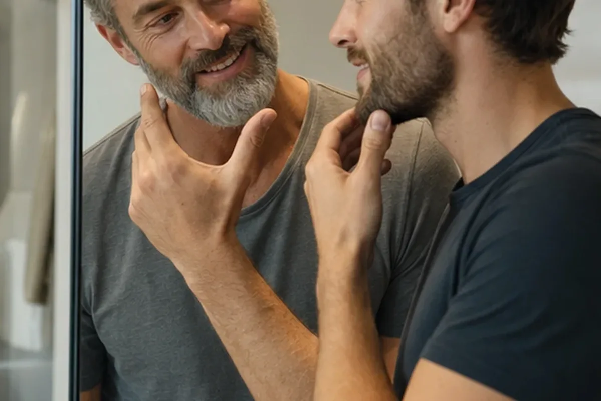 Redaktioneller Beauty-Moment zur Ausgangslage bei Männer-Sonnenschutz für Pflege-Einsteiger