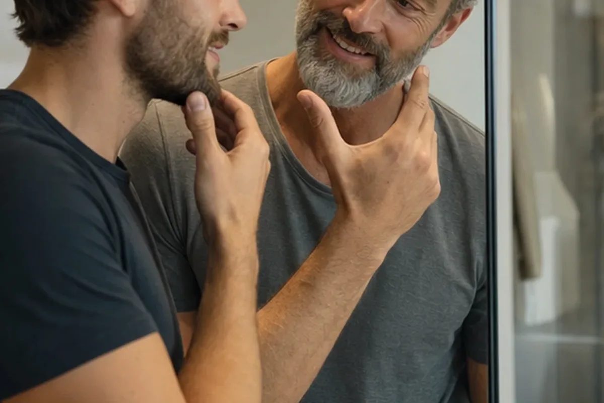 Authentische Beauty-Routine passend zum Thema Barttrimmer bei wenig Zeit